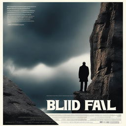 A dramatic movie poster for a film titled 'BLIND FALL'