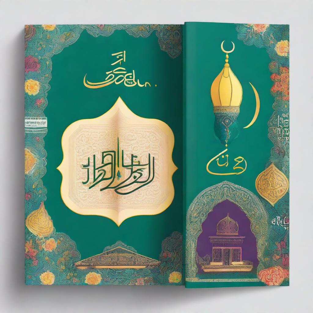 Create a cover for a student book focused on reading the Quran