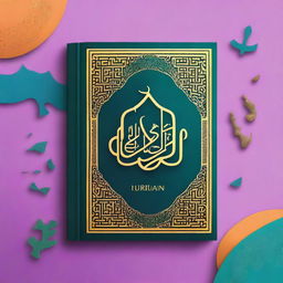 Create a cover for a student book focused on reading the Quran