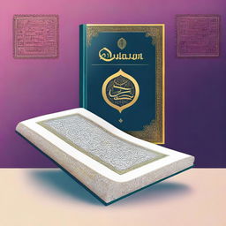 Create a cover for a student book focused on reading the Quran