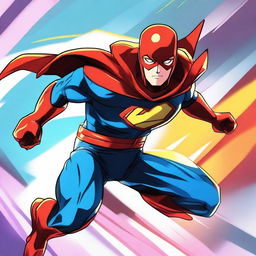 Create an anime-style superhero with the power of speed