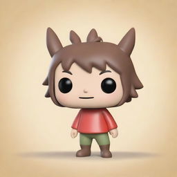 Create an image of a Funko Pop figure in the style of Studio Ghibli