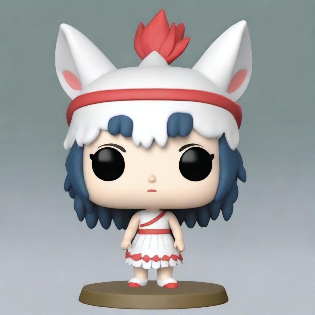 Create an image of a Funko Pop figure of Princess Mononoke