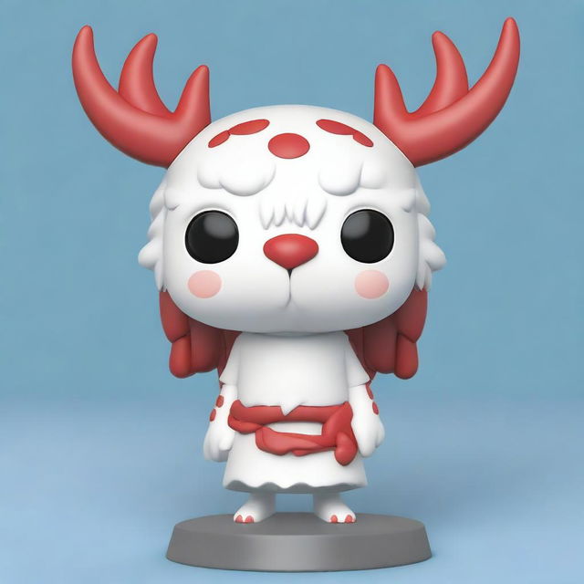 Create an image of a Funko Pop figure of Princess Mononoke