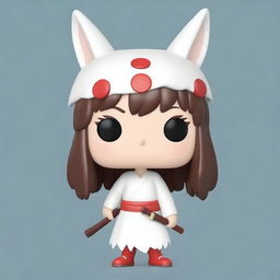 Create an image of a Funko Pop figure of Princess Mononoke