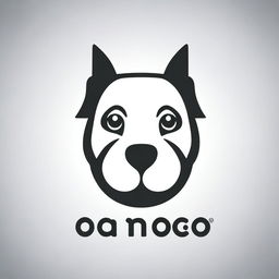 Create a 2D mascot logo illustration of a dog