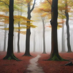 In a distant land, there is a mysterious forest known as the 'Four Seasons Forest'