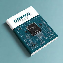 Create a book cover related to electronics, specifically focusing on diodes and transistors