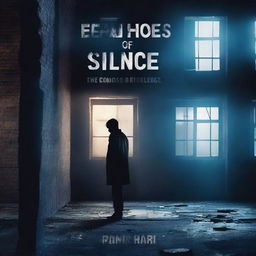 Create a book cover titled 'The Echoes of Silence'