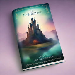 A captivating book cover featuring an enchanting fantasy landscape with a majestic castle in the background