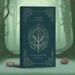 A young adult fantasy book cover set in a mystical forest