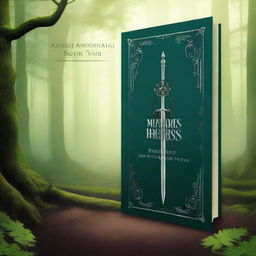 A young adult fantasy book cover set in a mystical forest