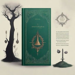 A young adult fantasy book cover set in a mystical forest