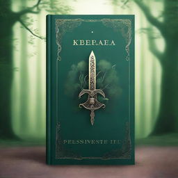 A young adult fantasy book cover set in a mystical forest