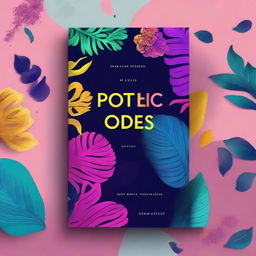 A book cover design for a book titled 'Poetic Odes' by Soha Ateef