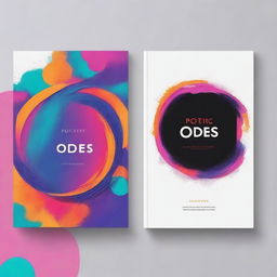 A book cover design for a book titled 'Poetic Odes' by Soha Ateef