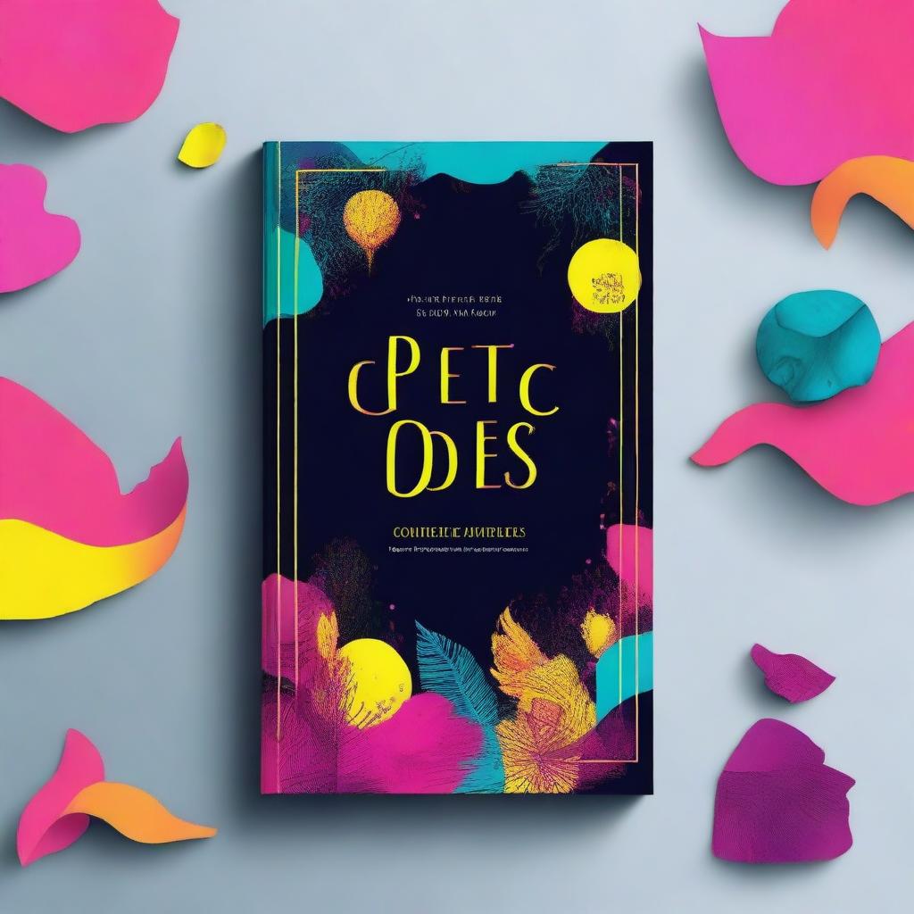 A book cover design for a book titled 'Poetic Odes' by Soha Ateef