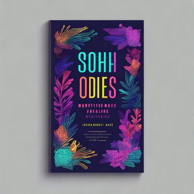 A book cover design for a book titled 'Poetic Odes' by Soha Ateef