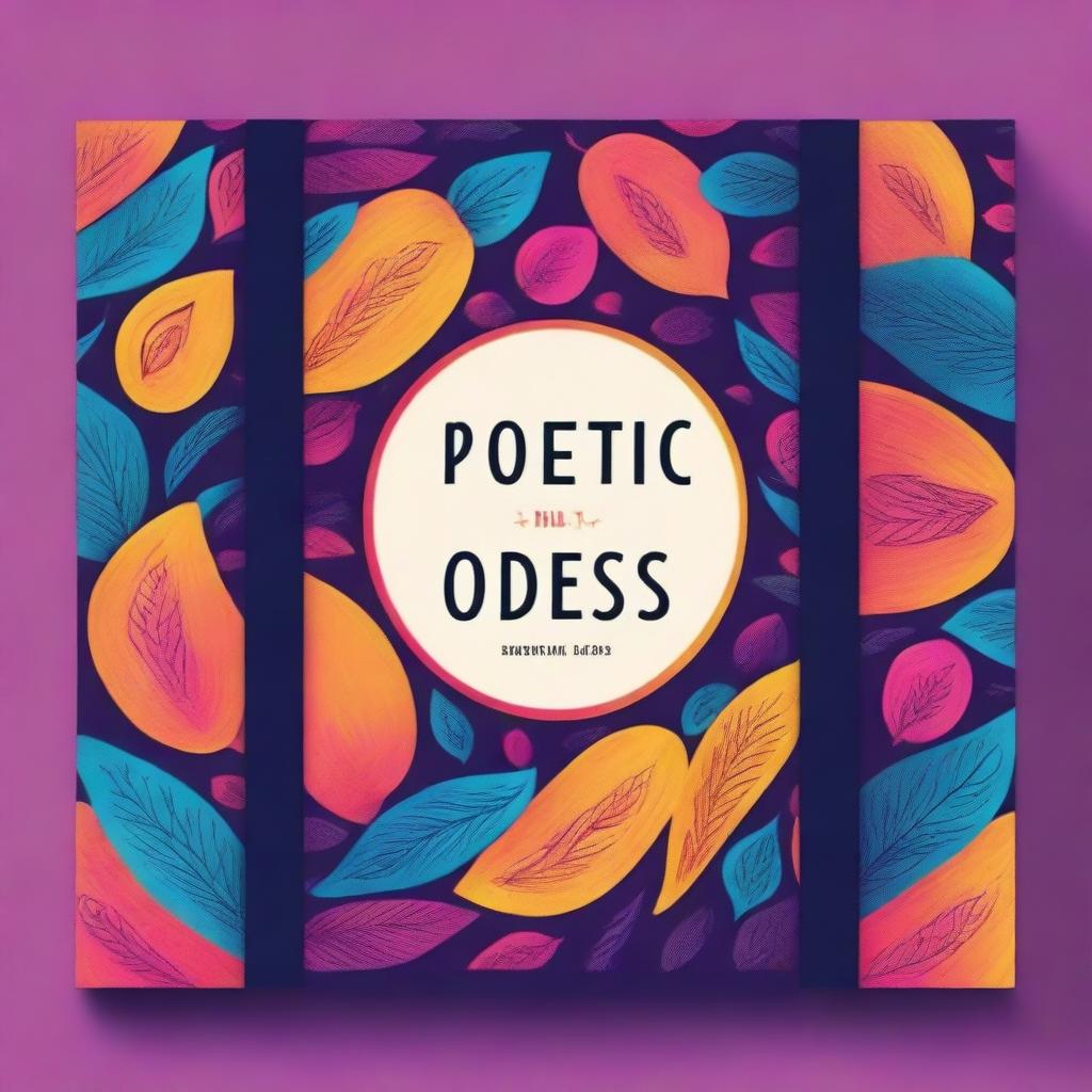 A book cover design for a book titled 'Poetic Odes' by Soha Ateef