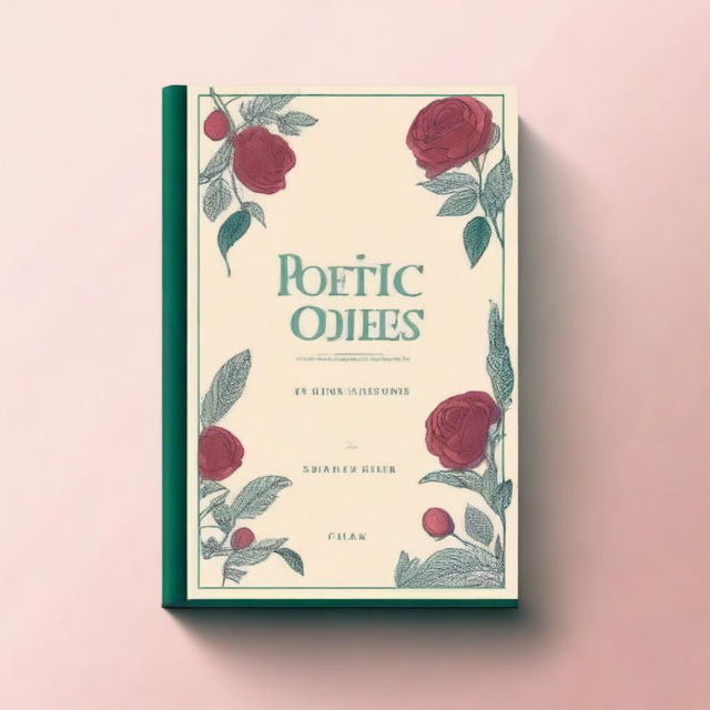 A book cover design for a book titled 'Poetic Odes'