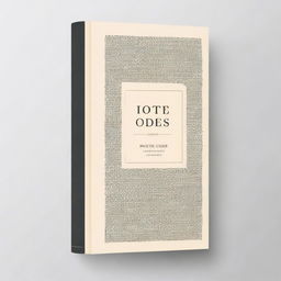 A book cover design for a book titled 'Poetic Odes'