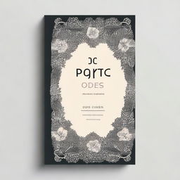 A book cover design for a book titled 'Poetic Odes'