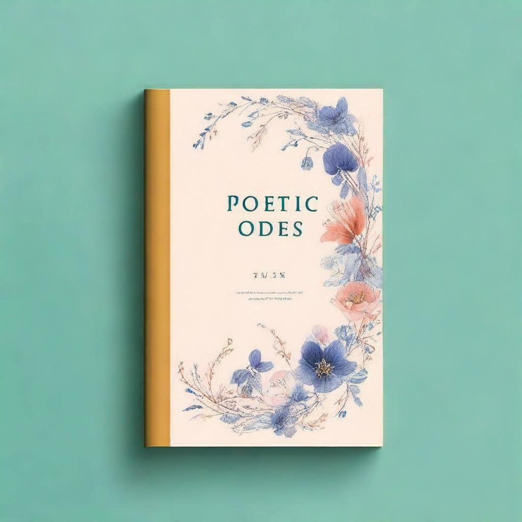 A book cover design for a book titled 'Poetic Odes'