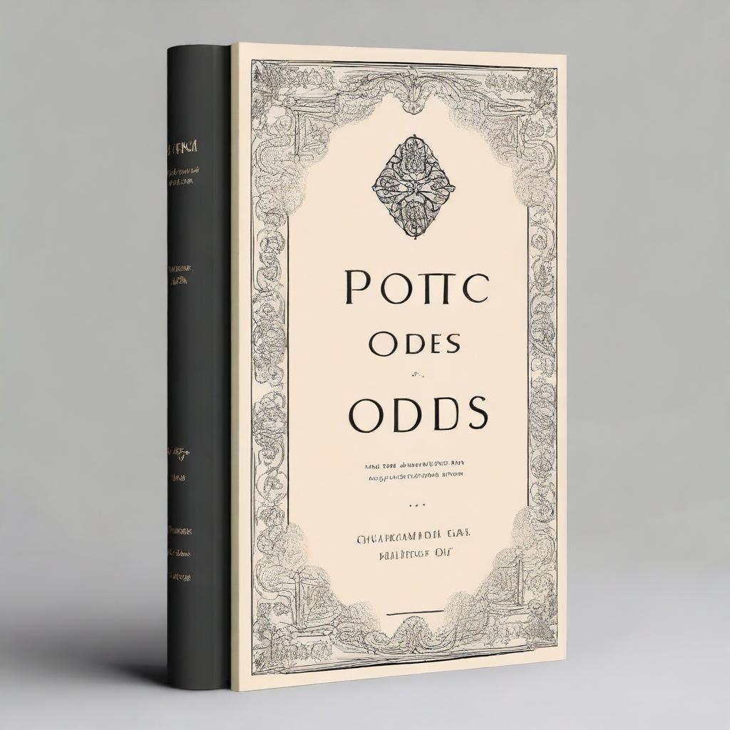 A book cover design for a book titled 'Poetic Odes'