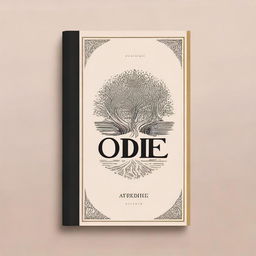 Create an aesthetic book cover for a book titled 'Poetic Odes'