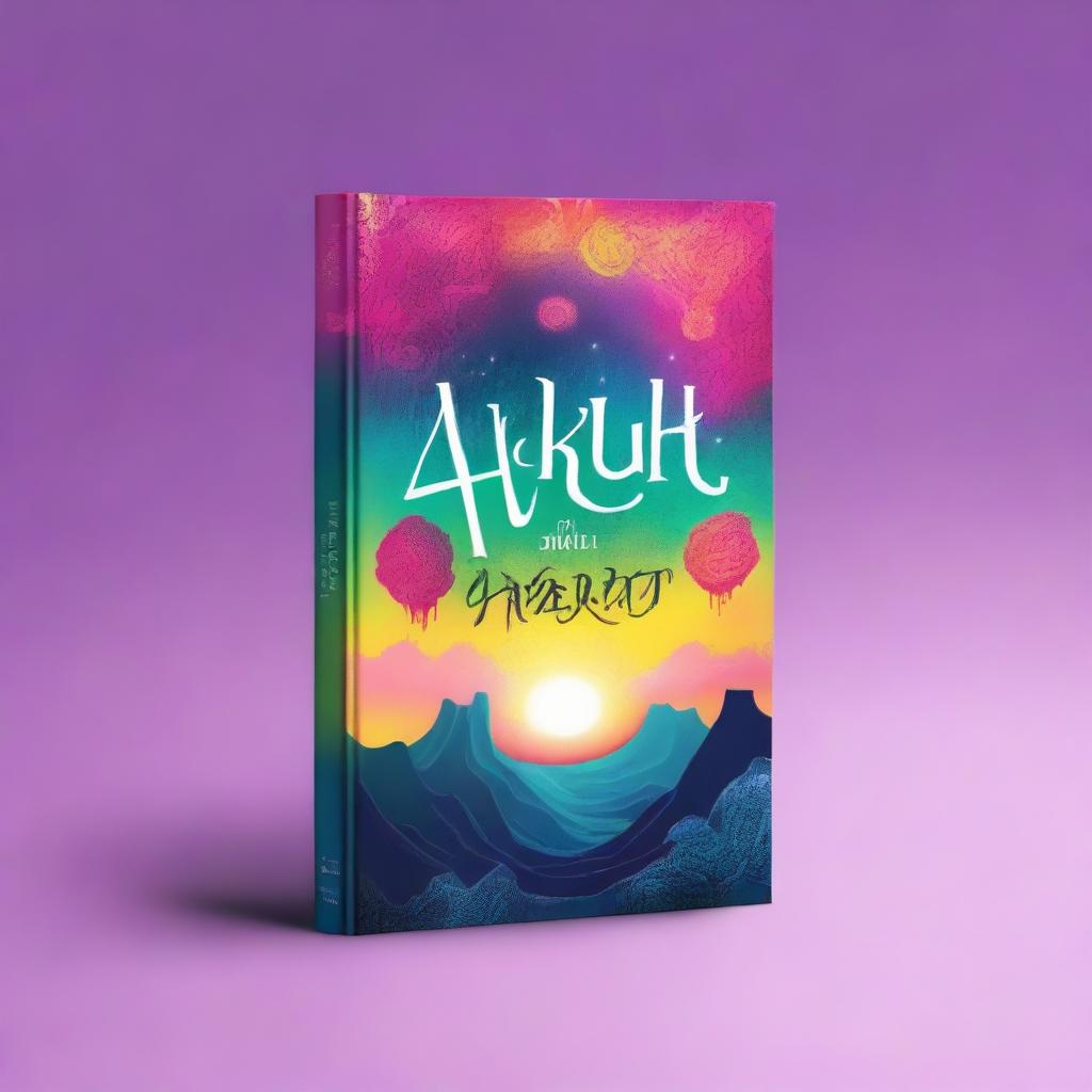 Create an image featuring a book cover with the title 'akkjhh'