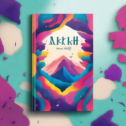 Create an image featuring a book cover with the title 'akkjhh'