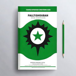 Create an image featuring a book cover with the title 'Pakistan Embassy International School & College Tripoli Libya'