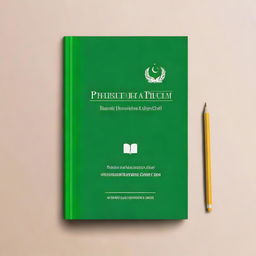 Create an image featuring a book cover with the title 'Pakistan Embassy International School & College Tripoli Libya'