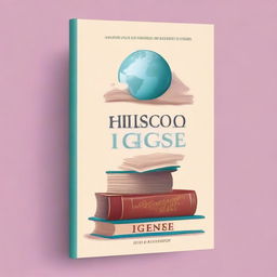 Create an image featuring a book cover with the title 'High School IGCSE'