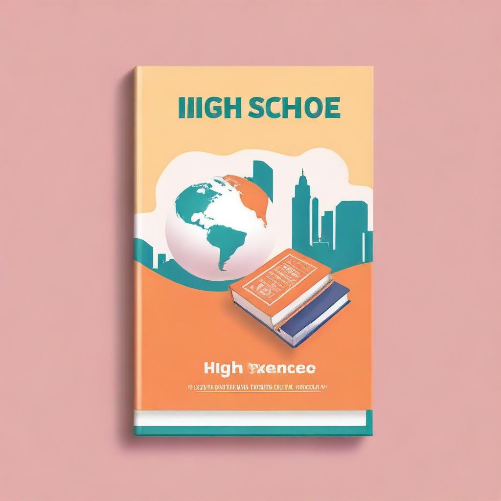 Create an image featuring a book cover with the title 'High School IGCSE'