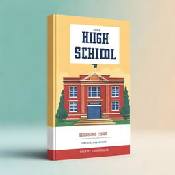 Create an image featuring a book cover with the title 'High School'