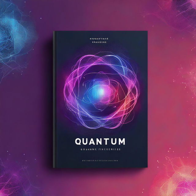 Create an image featuring a book cover with the title 'Quantum Science'