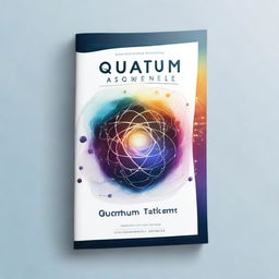 Create an image featuring a book cover with the title 'Quantum Science'