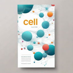 Create an image featuring a book cover with the title 'Cell'