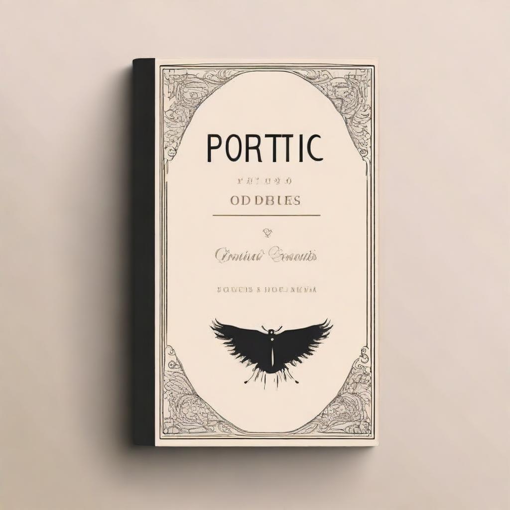 Create an aesthetic book cover for a book titled 'Poetic Odes'