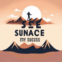 A motivational image with the text 'my sweat, my success' in a stylish font