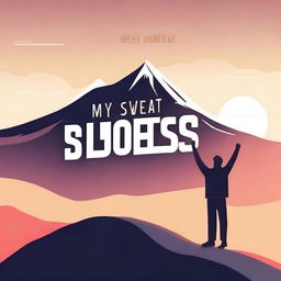 A motivational image with the text 'my sweat, my success' in a stylish font