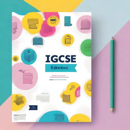 Create an image featuring a book cover with the title 'IGCSE Edexcel'