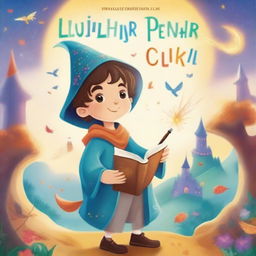 Create a book cover with the title 'Lui Si Penyihir Cilik'