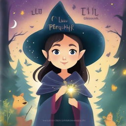 A captivating book cover for a children's book titled 'Lui Si Penyihir Cilik'