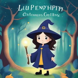 A captivating book cover for a children's book titled 'Lui Si Penyihir Cilik'