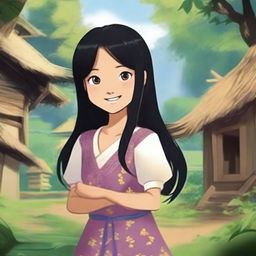 In a small village hidden in the middle of a lush forest, lives a little girl named Lui