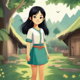 In a small village hidden in the middle of a lush forest, lives a little girl named Lui