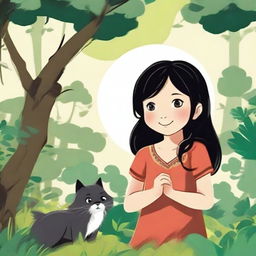 In a small village hidden in the middle of a lush forest, lives a little girl named Lui