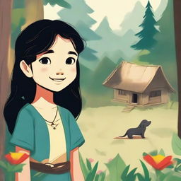 In a small village hidden in the middle of a lush forest, lives a little girl named Lui